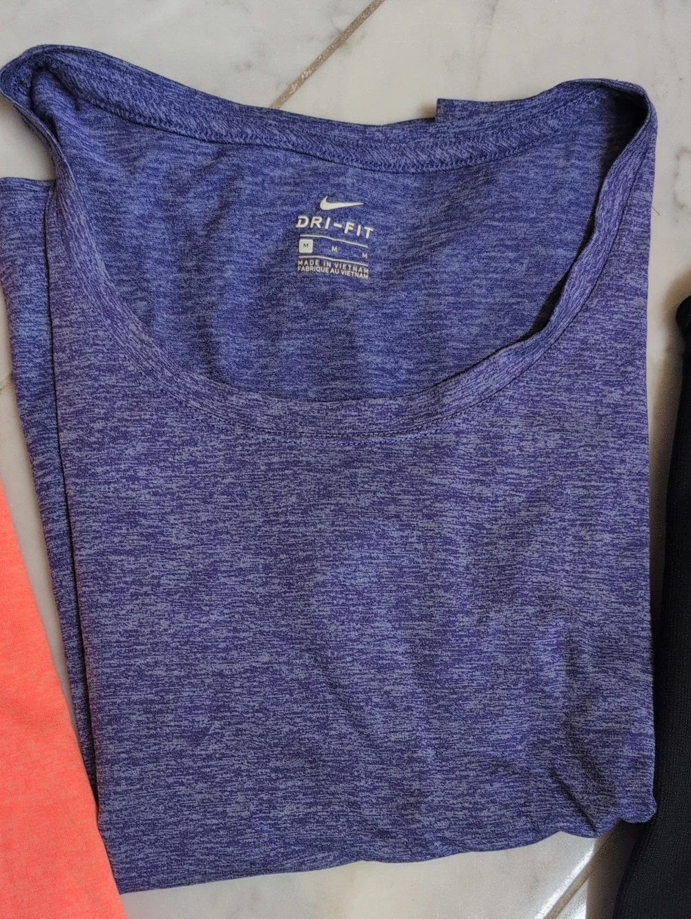 Nike Bundle. Size Women's M.  2 Dri-Fit Scoop Neck Tees. 1 Black Ribbed Hoodie